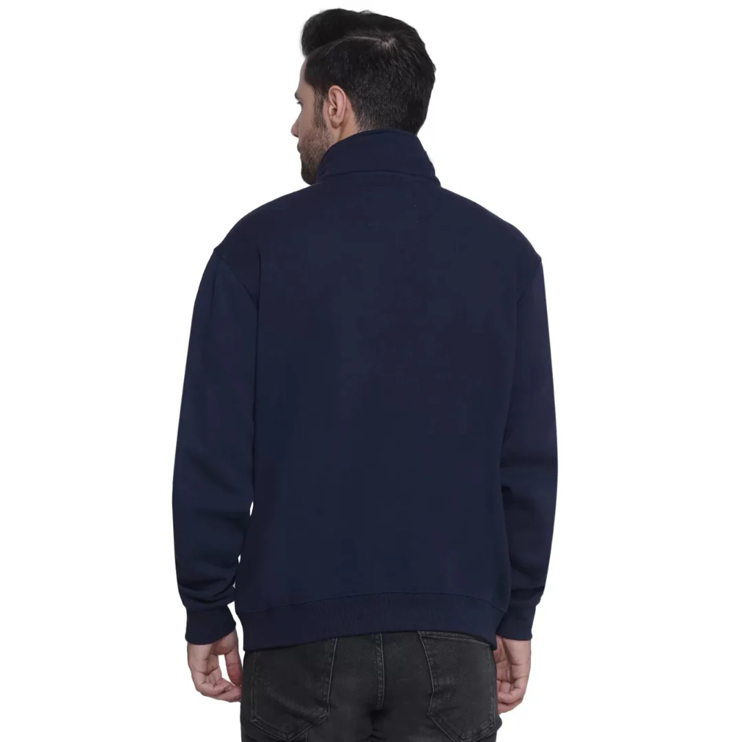 Men's Celtic Quarter-zip Sweatshirt Navy - Image 5