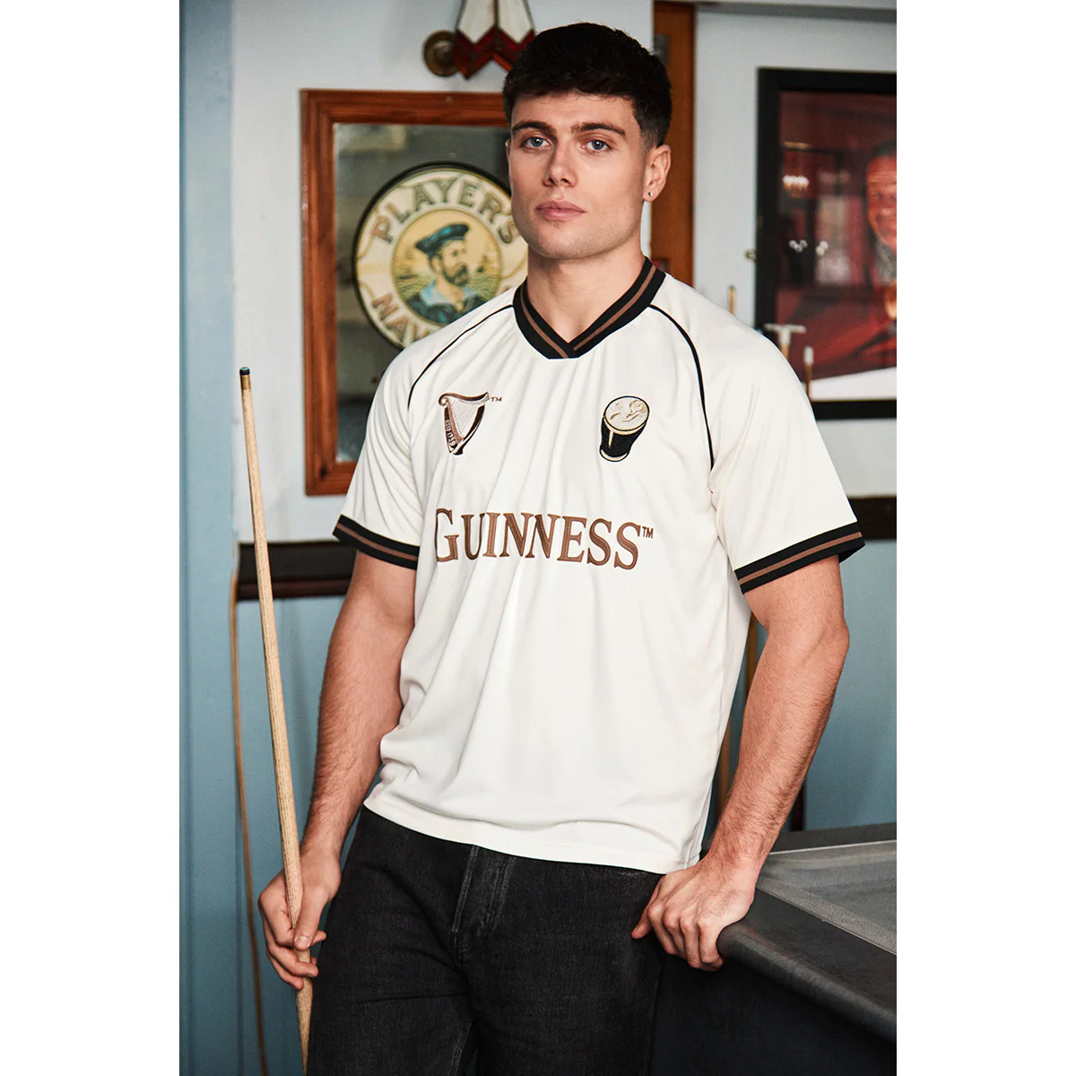 Guinness Cream Retro Pint Jersey - Image 4