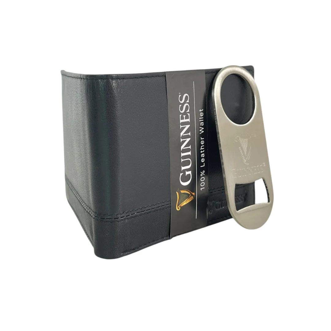 Guinness Leather Wallet And Opener Key Fob Gift Set - Image 4