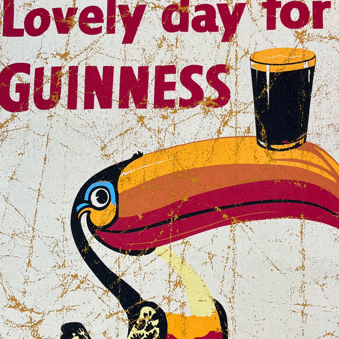 Guinness Lovely Day Toucan Golden T-Shirt - Image 5