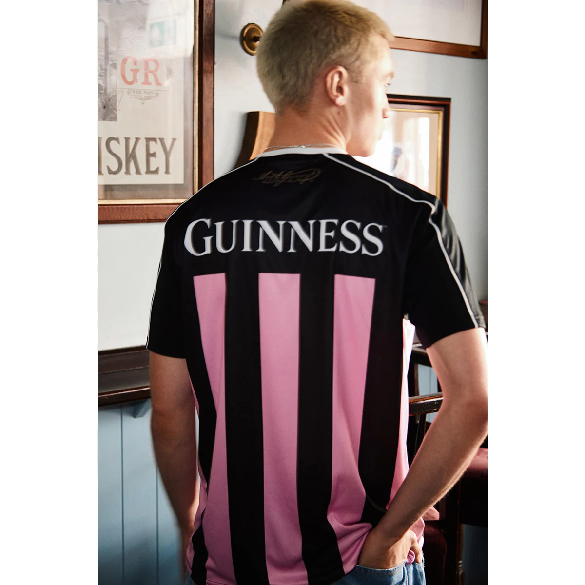 Guinness Pink & Black Striped Performance Top - Image 5