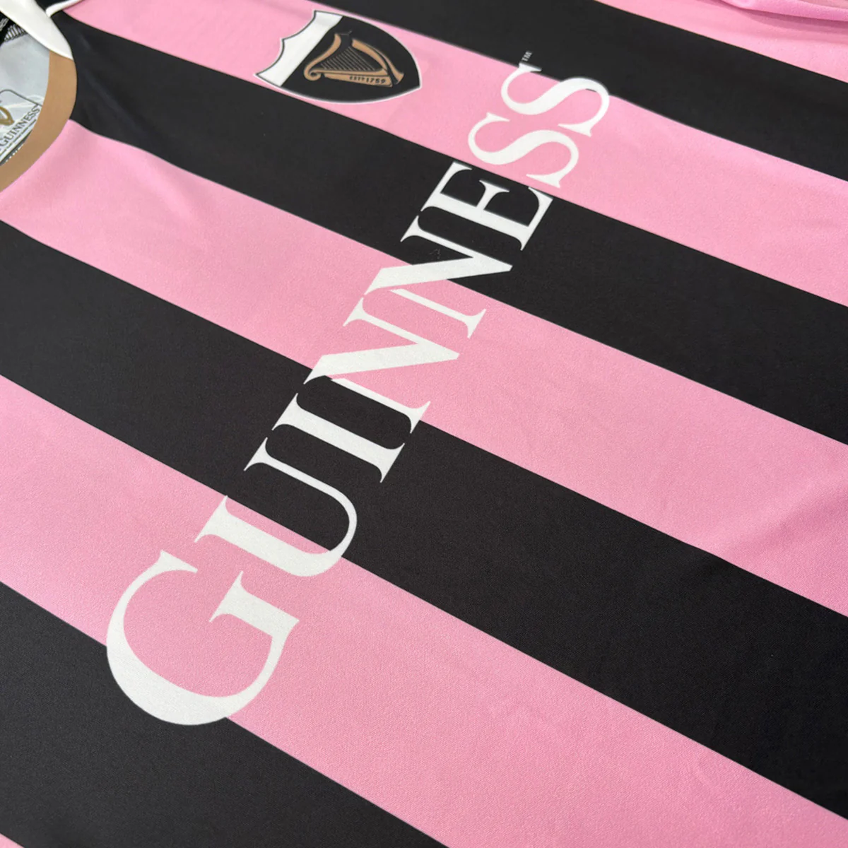 Guinness Pink & Black Striped Performance Top - Image 6