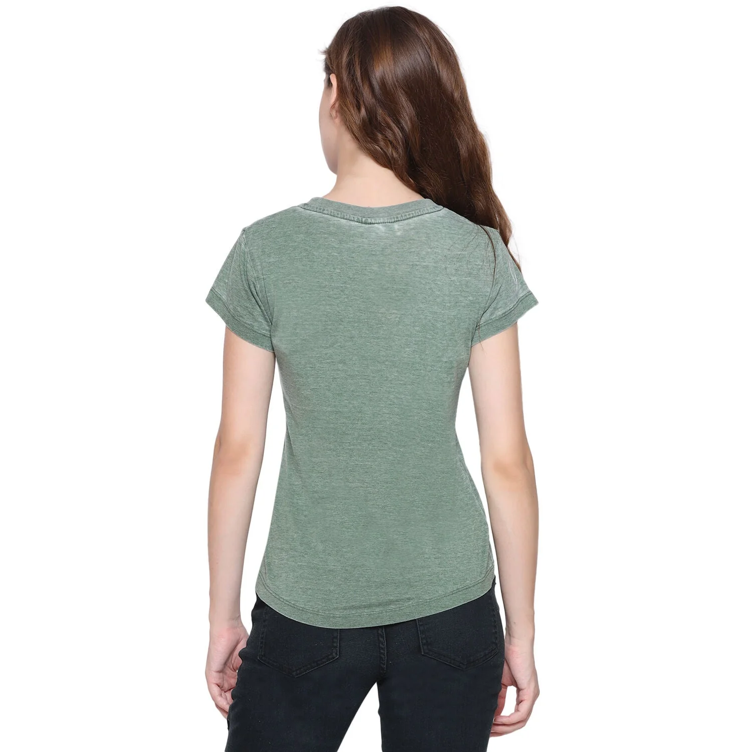 Ladies Limited Vintage Edition Ireland T-shirt Burnout Green - Image 3