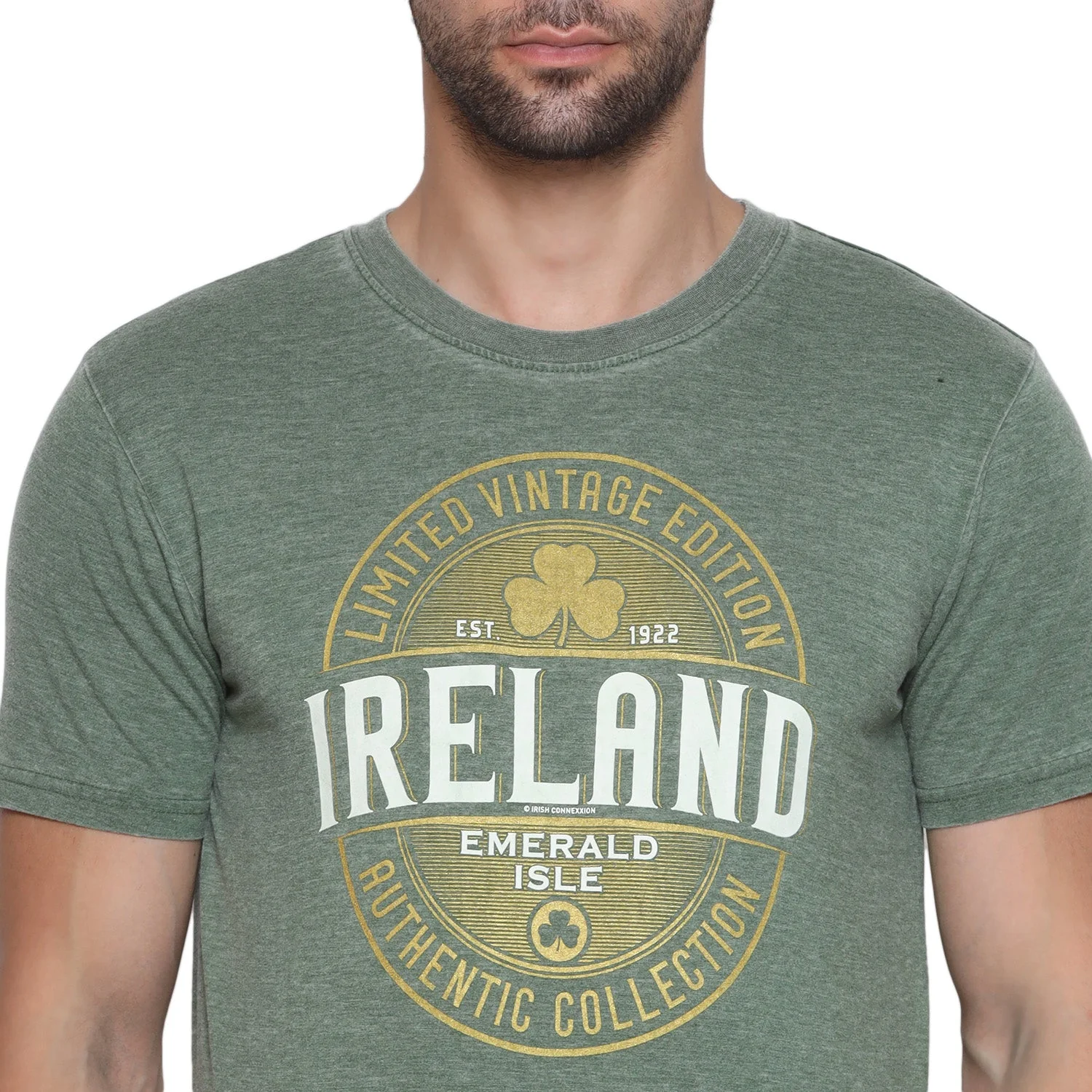 Ladies Limited Vintage Edition Ireland T-shirt Burnout Green - Image 4
