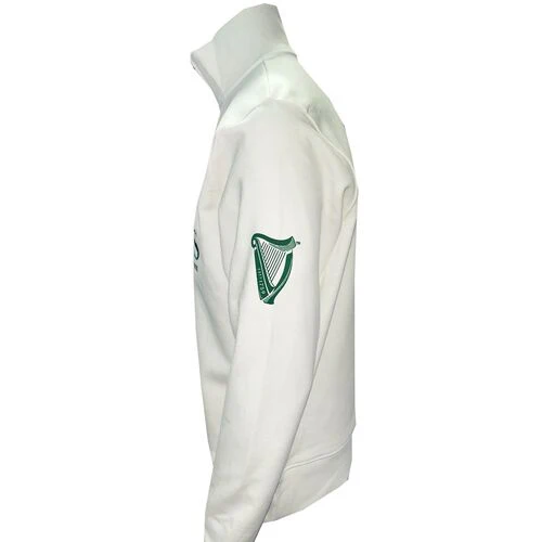 Men's Guinness Quarter Zip Fleece Cream - Image 3