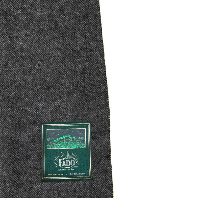 Mens' Wool Scarf Blue & Grey - Image 3